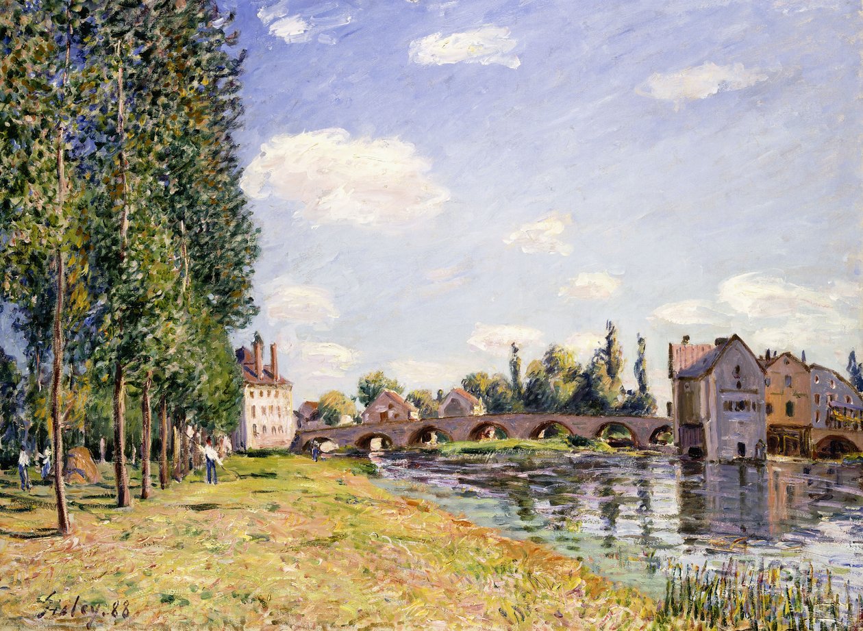 Le pont de Moret en été, 1888 - Alfred Sisley
