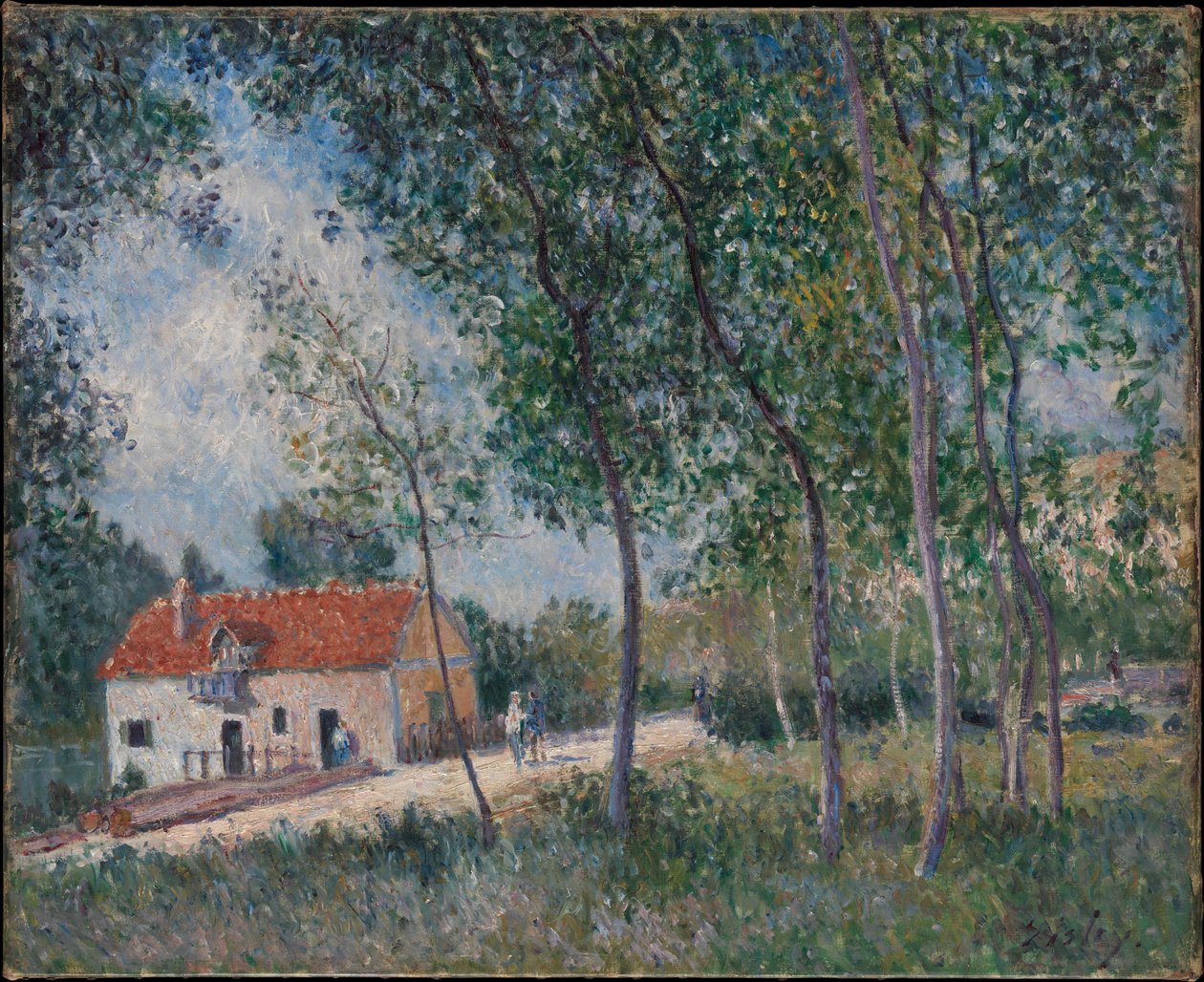La route de Moret à Saint-Mammès - Alfred Sisley