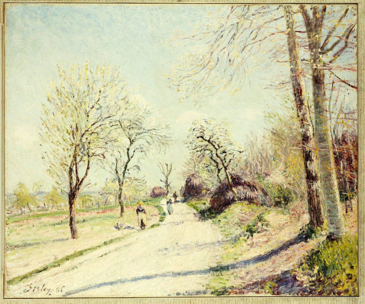 La Route de Veneux à Moret un Jour de Printemps, 1886 - Alfred Sisley