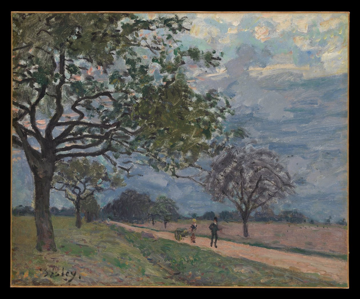 La route de Versailles à Louveciennes - Alfred Sisley
