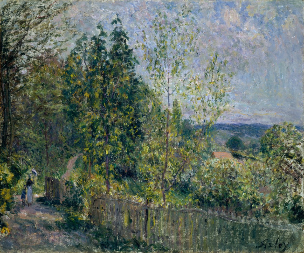 Le chemin dans les bois - Alfred Sisley
