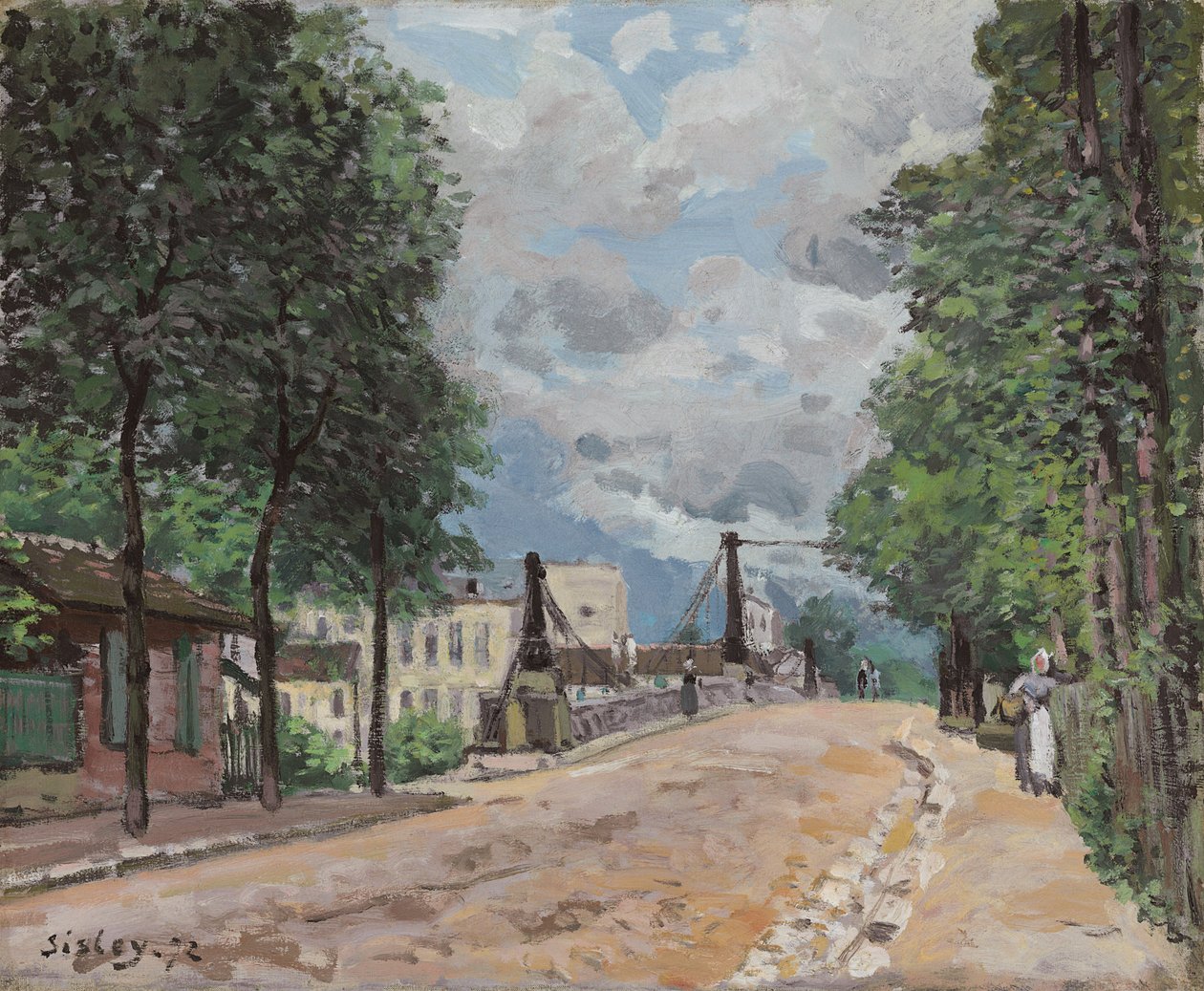 La route de Gennevilliers - Alfred Sisley