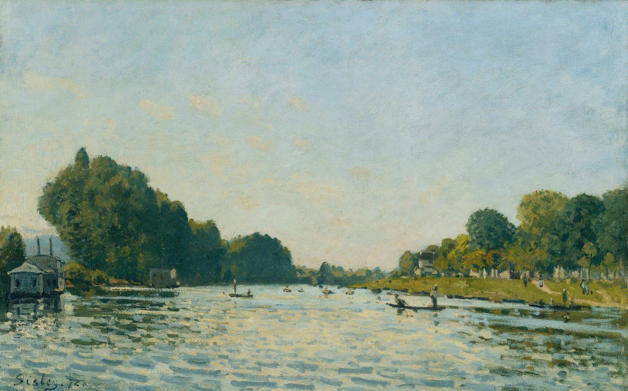 La Seine à Bougival, 1872 - Alfred Sisley