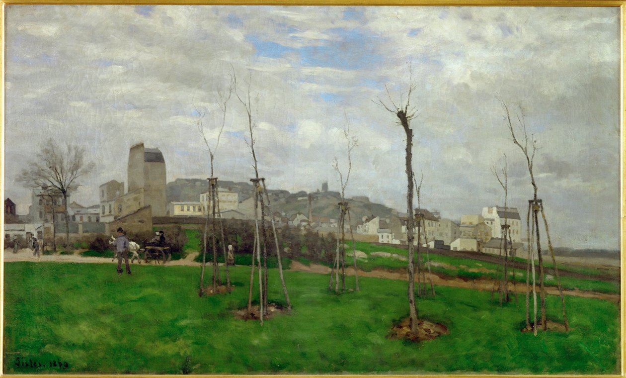 Vue de Montmartre - Alfred Sisley