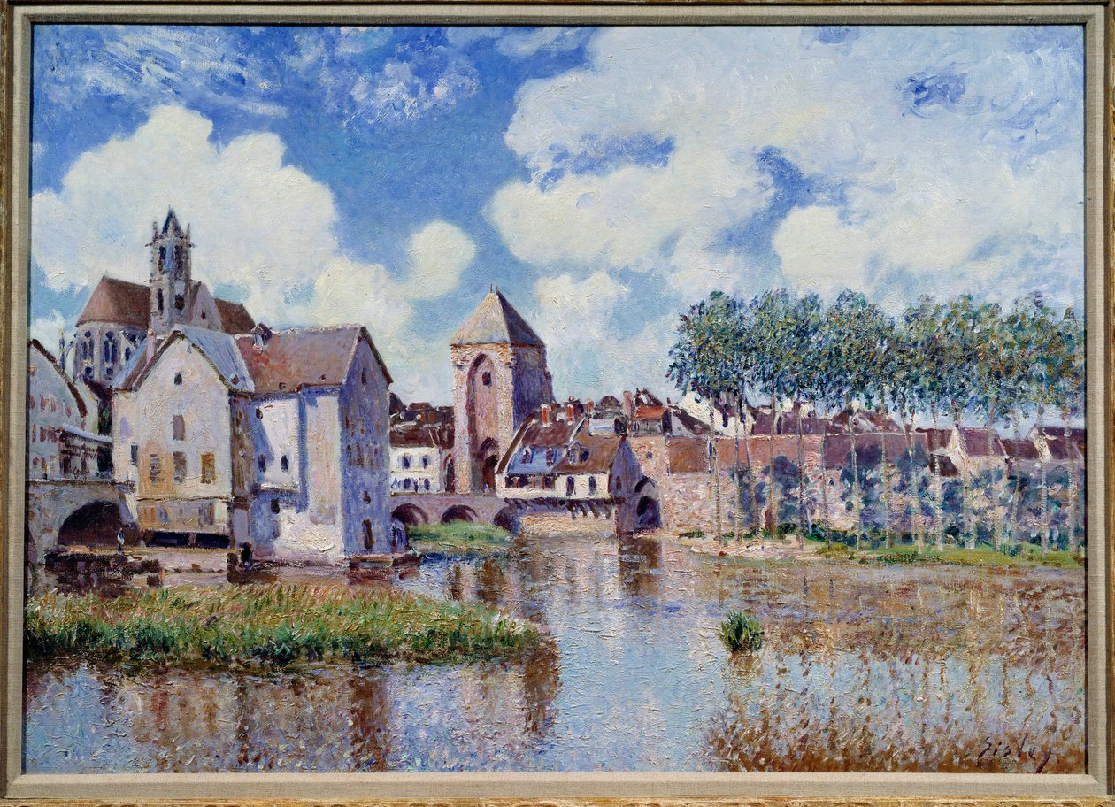Vue de Moret sur Loing | Alfred Sisley | Estampe d'art