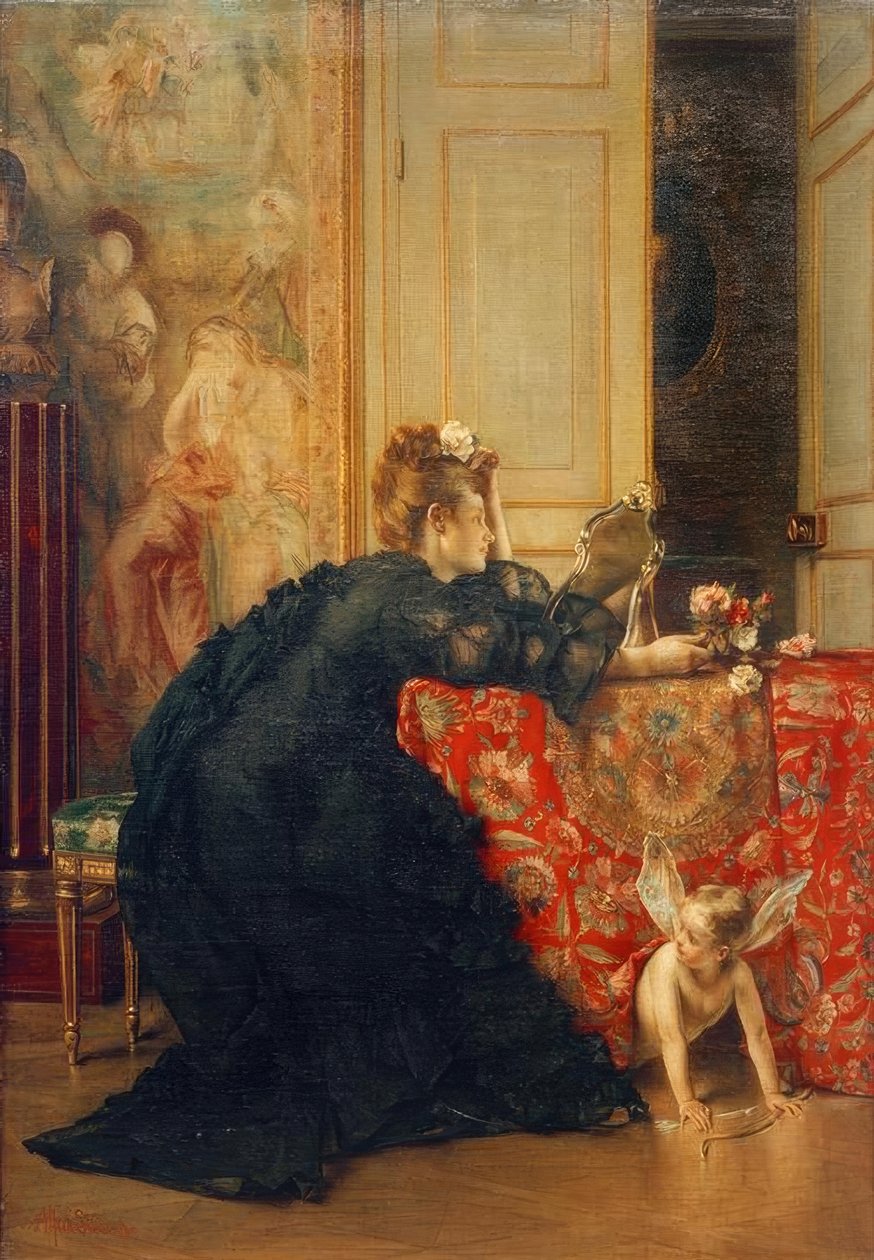 La veuve ou le dernier jour de veuvage - Alfred Emile Stevens