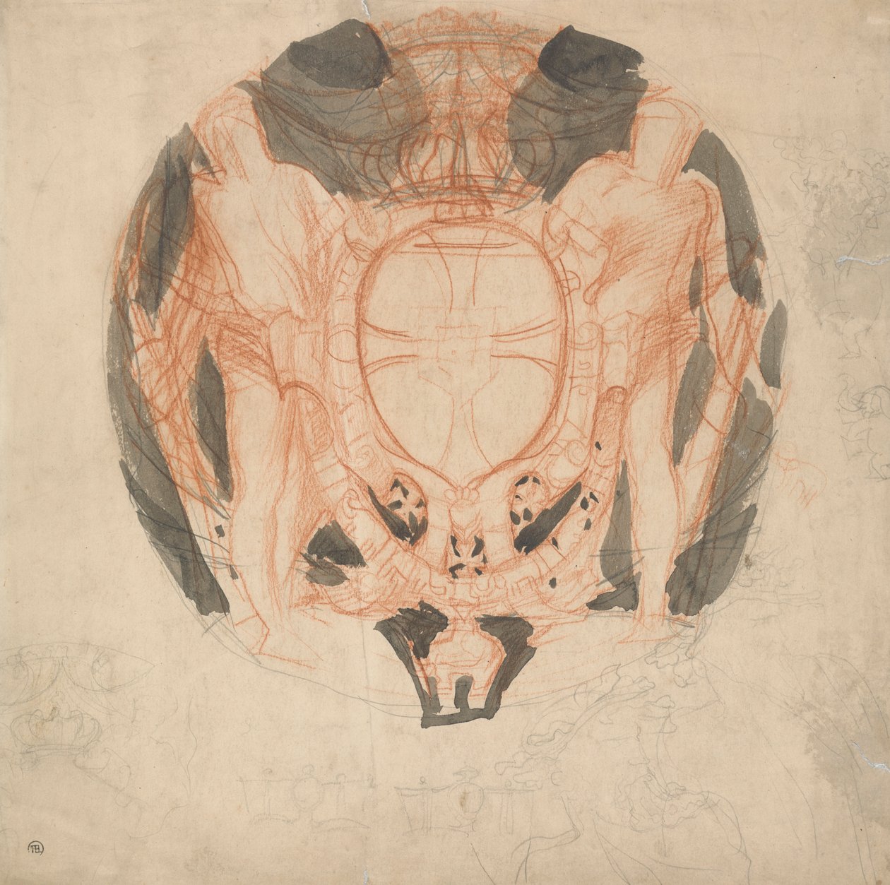Conception pour un blason - Alfred Emile Stevens