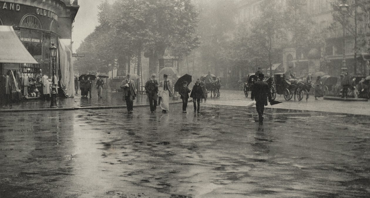 Une journée pluvieuse sur le boulevard — Paris - Alfred Stieglitz