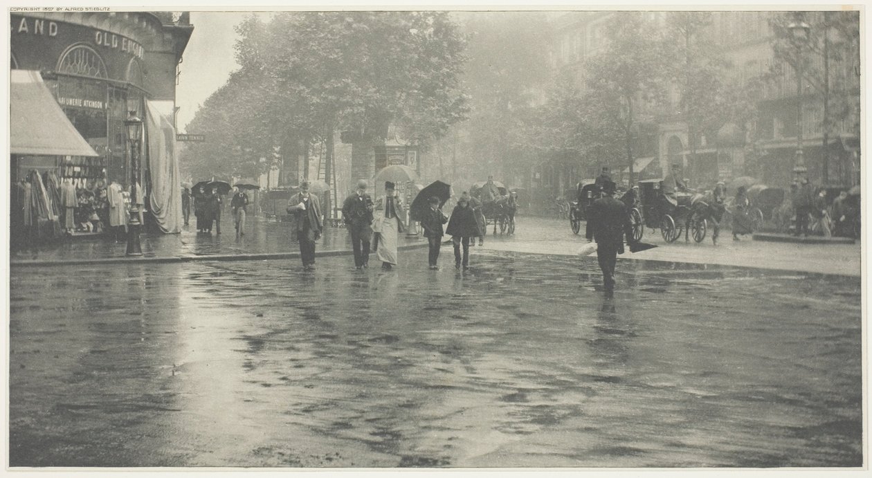 Un jour de pluie sur le boulevard, Paris - Alfred Stieglitz