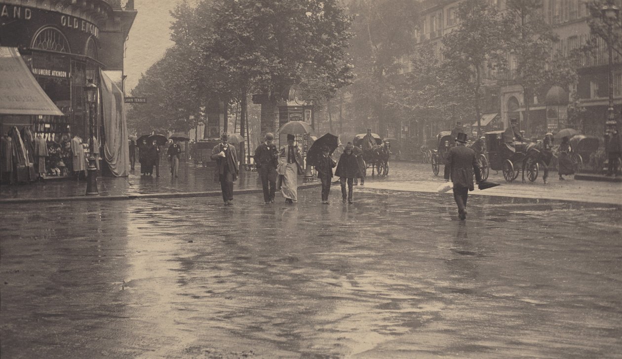 Une journée pluvieuse sur le boulevard, à Paris - Alfred Stieglitz