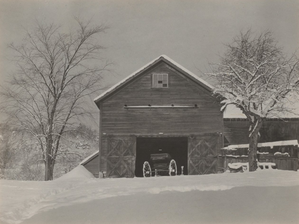 Grange et neige - Alfred Stieglitz