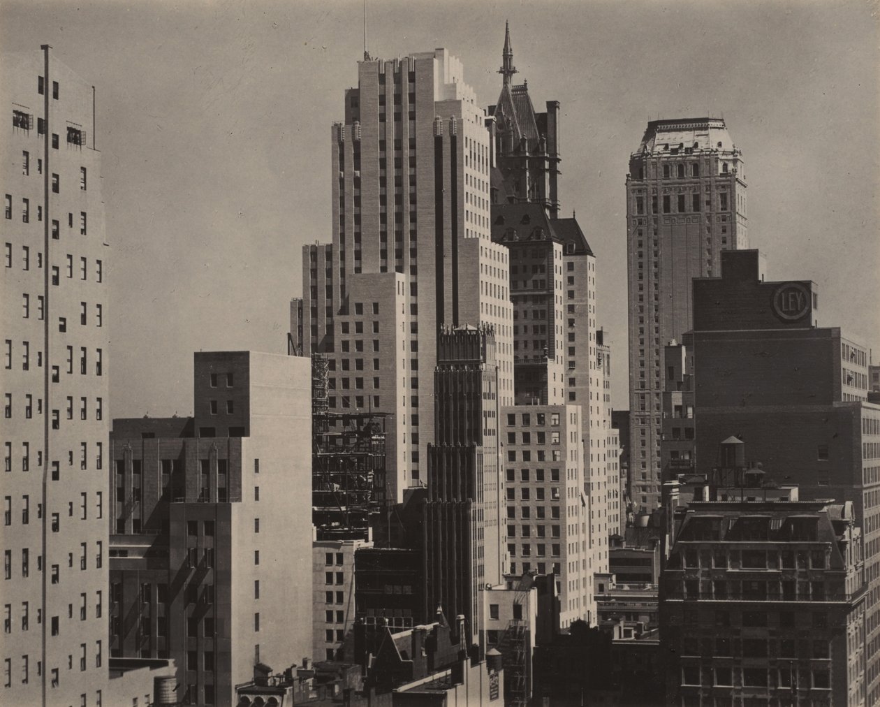De ma fenêtre à An American Place, au nord - Alfred Stieglitz