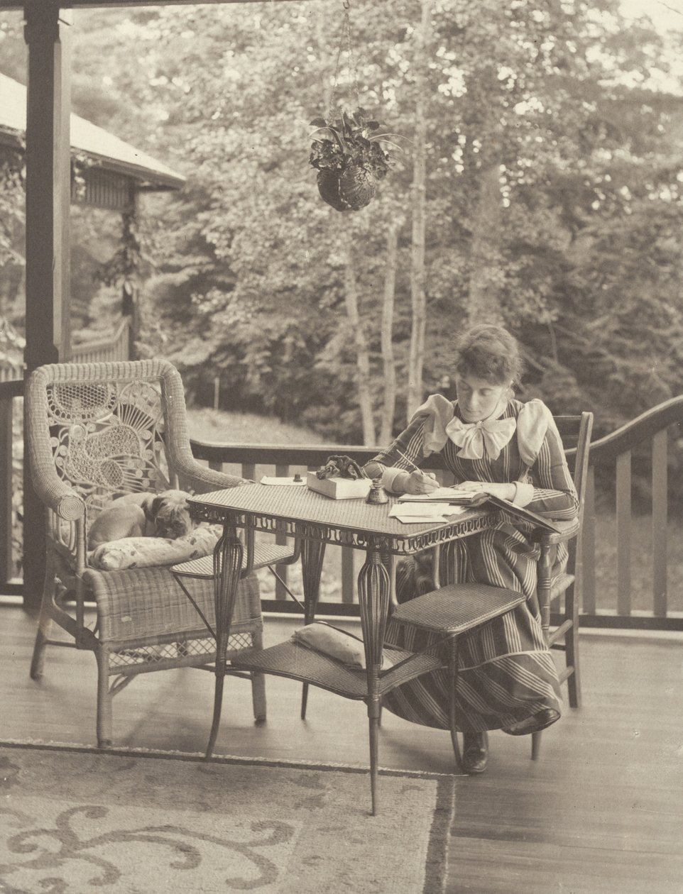 Sur la terrasse, Oaklawn, Lake George - Alfred Stieglitz