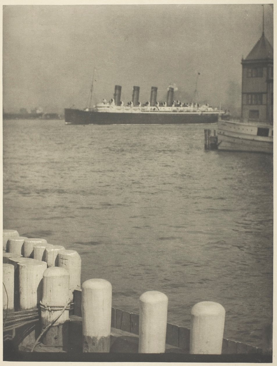 En route, Le Mauretania - Alfred Stieglitz