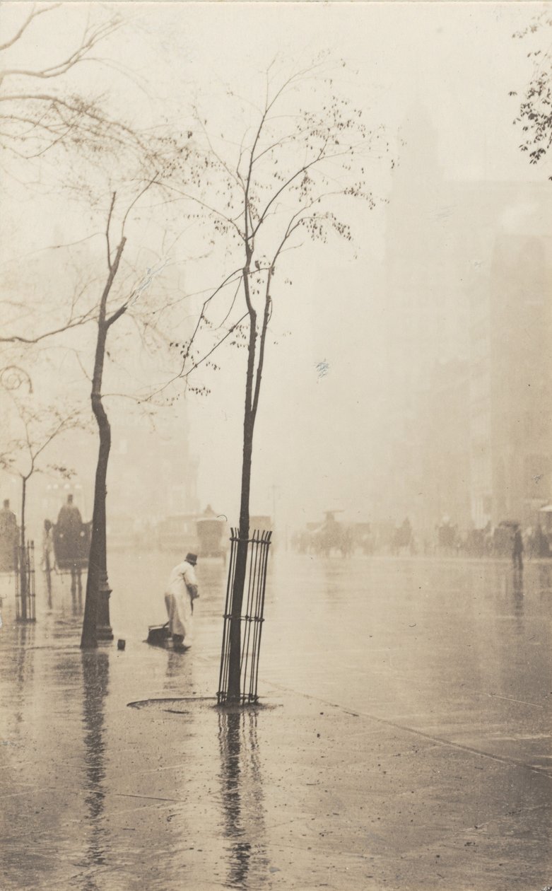 La balayeuse et le petit arbre - Alfred Stieglitz