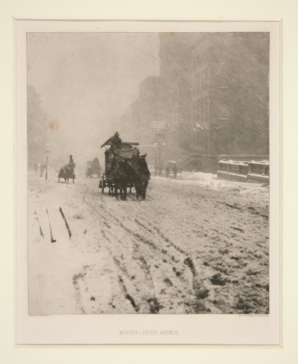 Hiver - Cinquième Avenue - Alfred Stieglitz