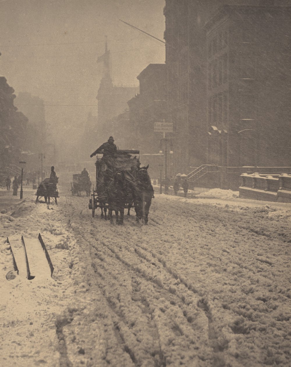 Hiver, Cinquième Avenue - Alfred Stieglitz