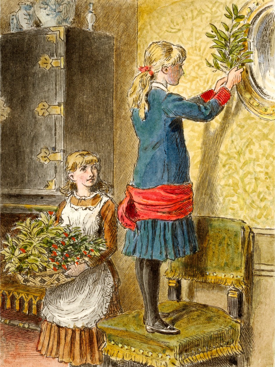 Décoration de Noël, pub. 1854 - Alfred W Cooper