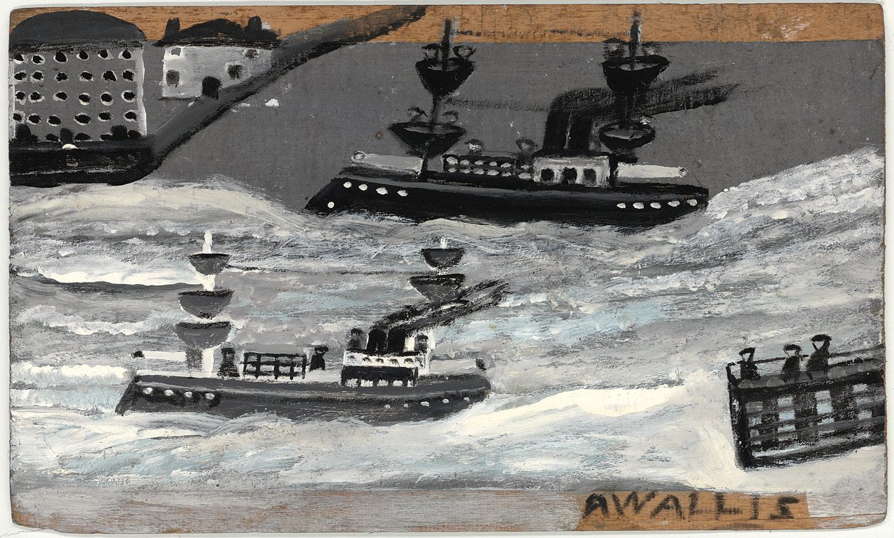 Canonnières en temps de guerre - Alfred Wallis