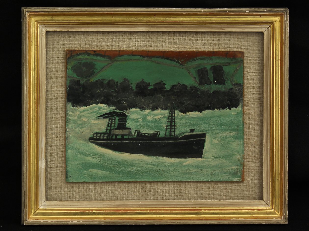 Chalutier au large de la côte cornouaillaise - Alfred Wallis