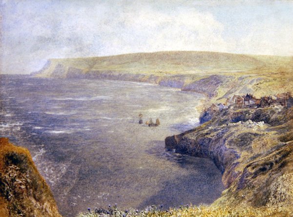 Marée haute, baie de Robin Hood - Alfred William Hunt
