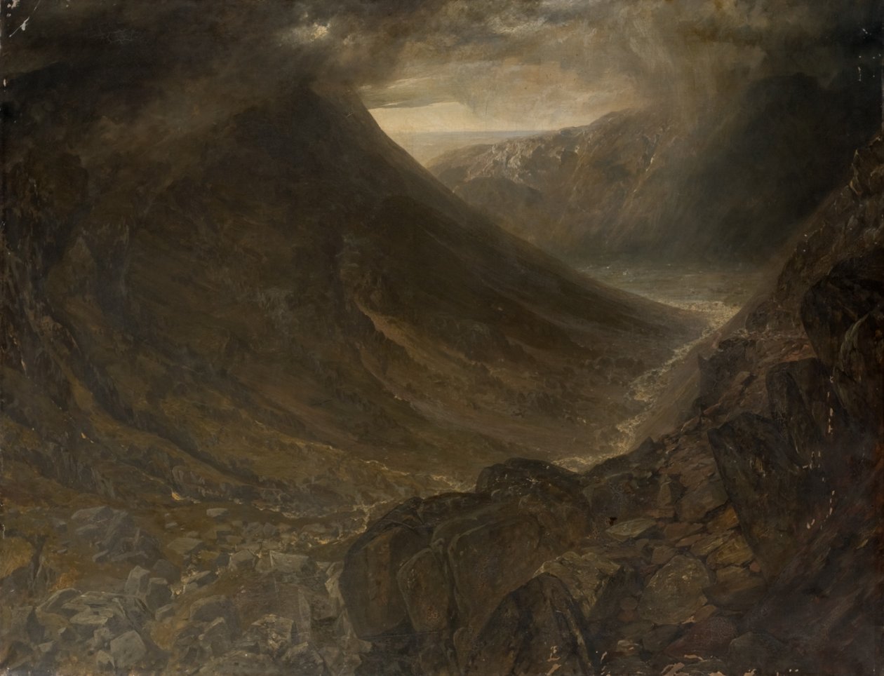 Wasdale Head depuis Styhead Pass, Cumbria, vers 1854 - Alfred William Hunt