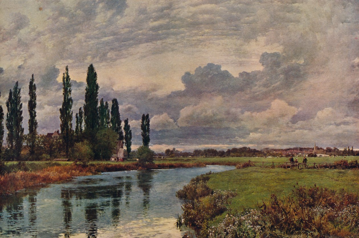 Peupliers dans la vallée de la Tamise, 19e siècle, 1938 - Alfred William Parsons