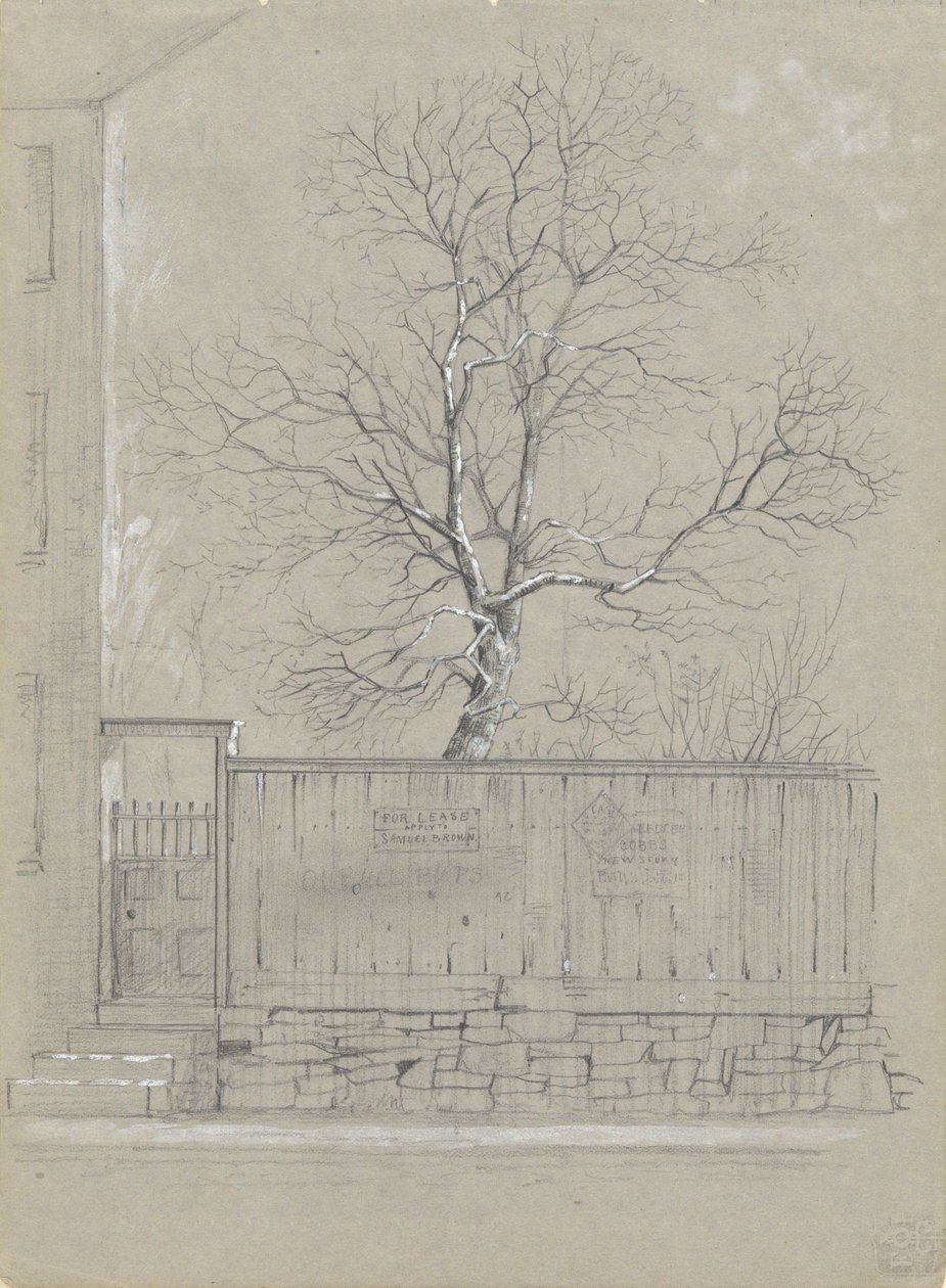Panneau publicitaire et arbre - Alfred Wordsworth Thompson