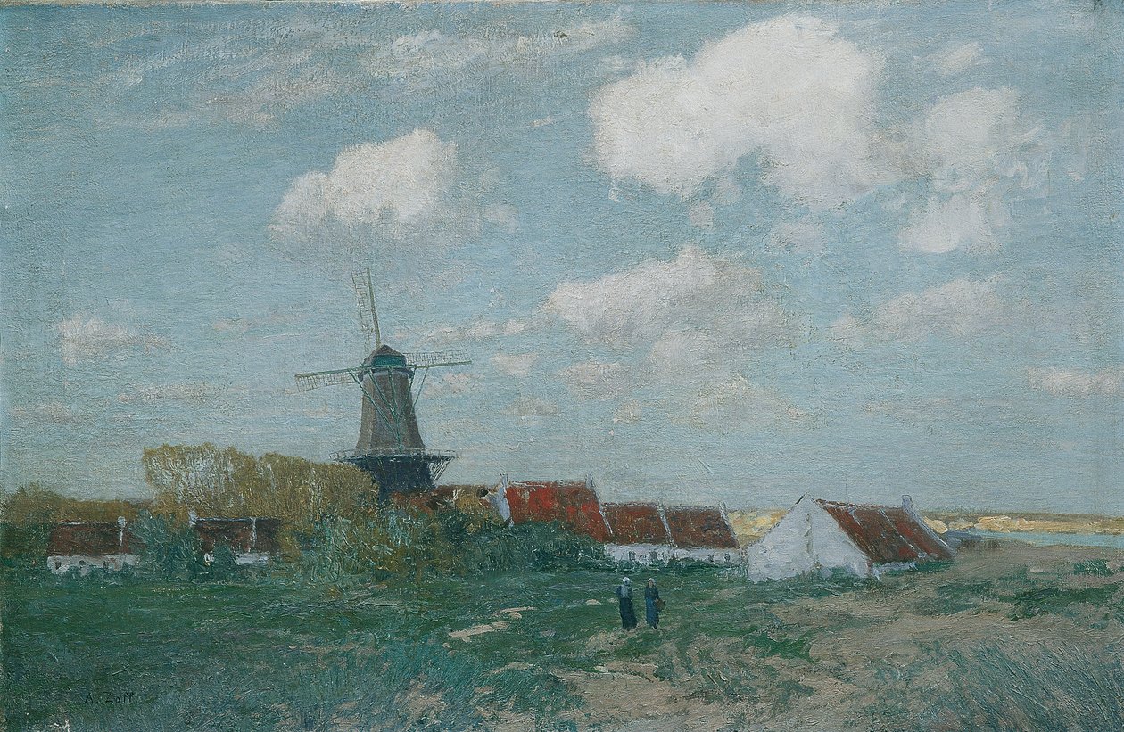 Village sur la dune - Alfred Zoff
