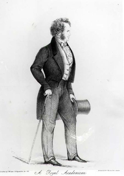 Un académicien royal, un portrait de Charles Landseer, pub. par Thomas McLean - Alfred d Orsay