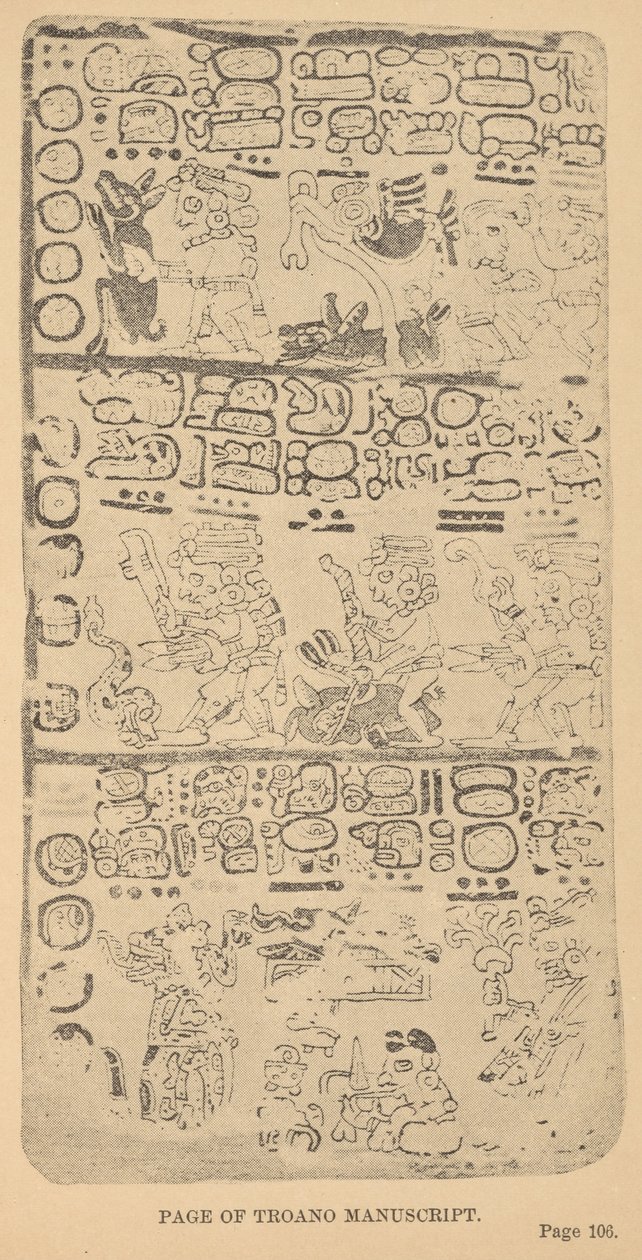Page du manuscrit Troano - Alice D. Le Plongeon