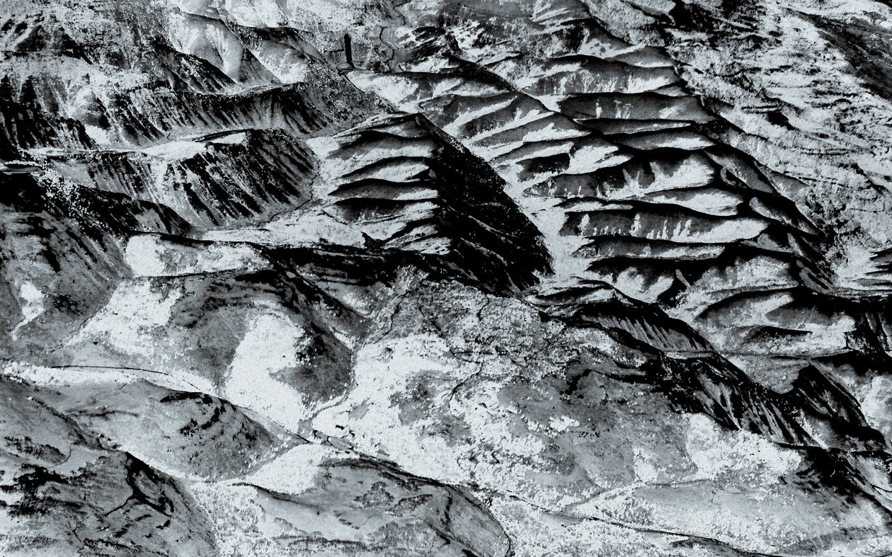 Over Nevada, 2018 (photographie peinte à la main) - Alice Gur Arie