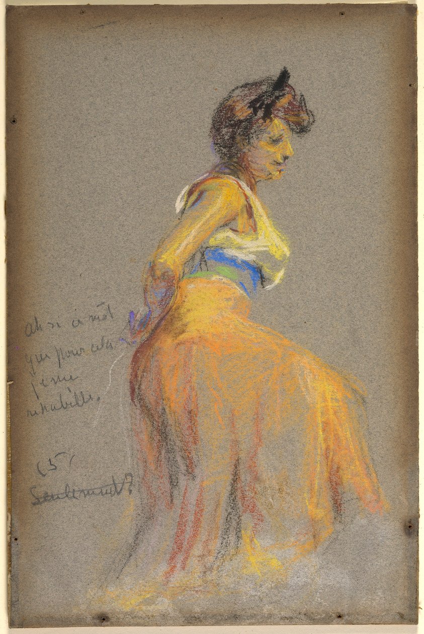 Modèle en jaune - Alice Pike Barney