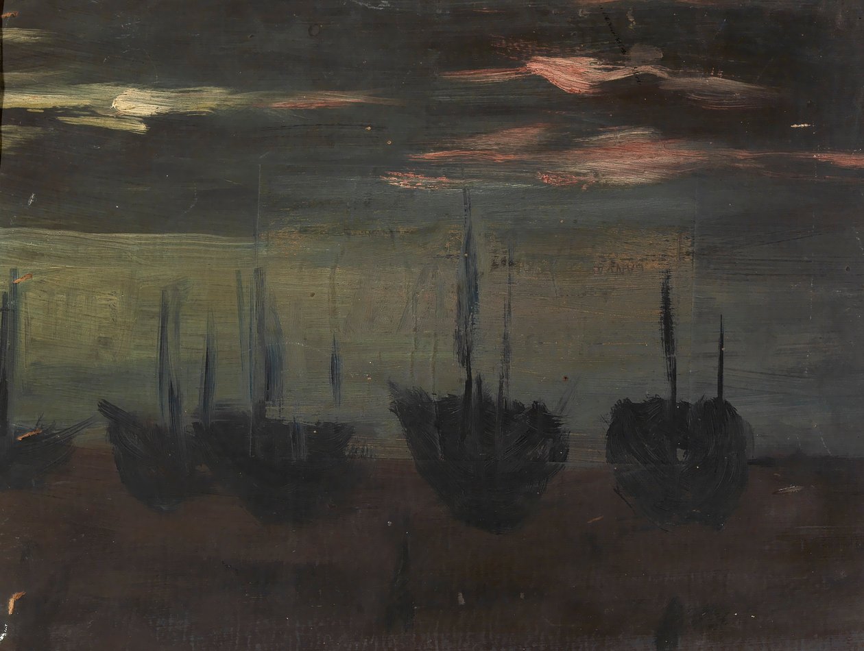 Navires au clair de lune - Alice Pike Barney