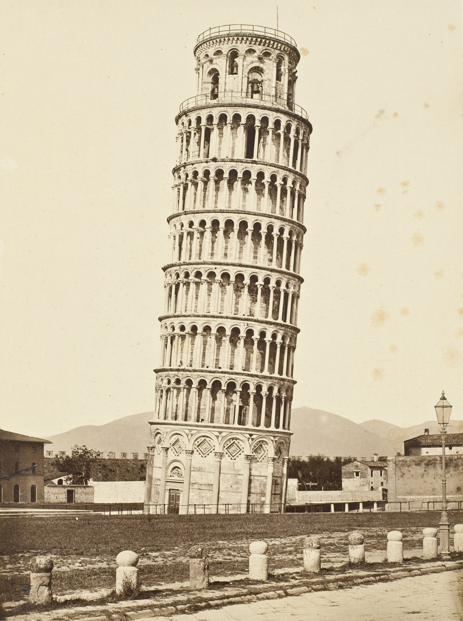 Campanile, Pise, vers 1850 (tirage sur papier albuminé) - Fratelli Alinari