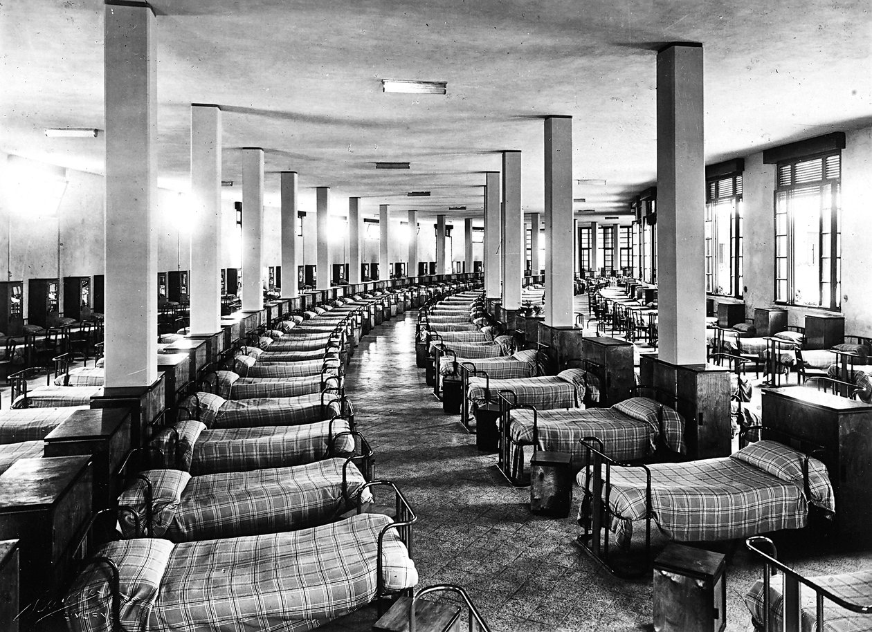 Villa Rosa Maltoni Mussolini : le dortoir - Fratelli Alinari