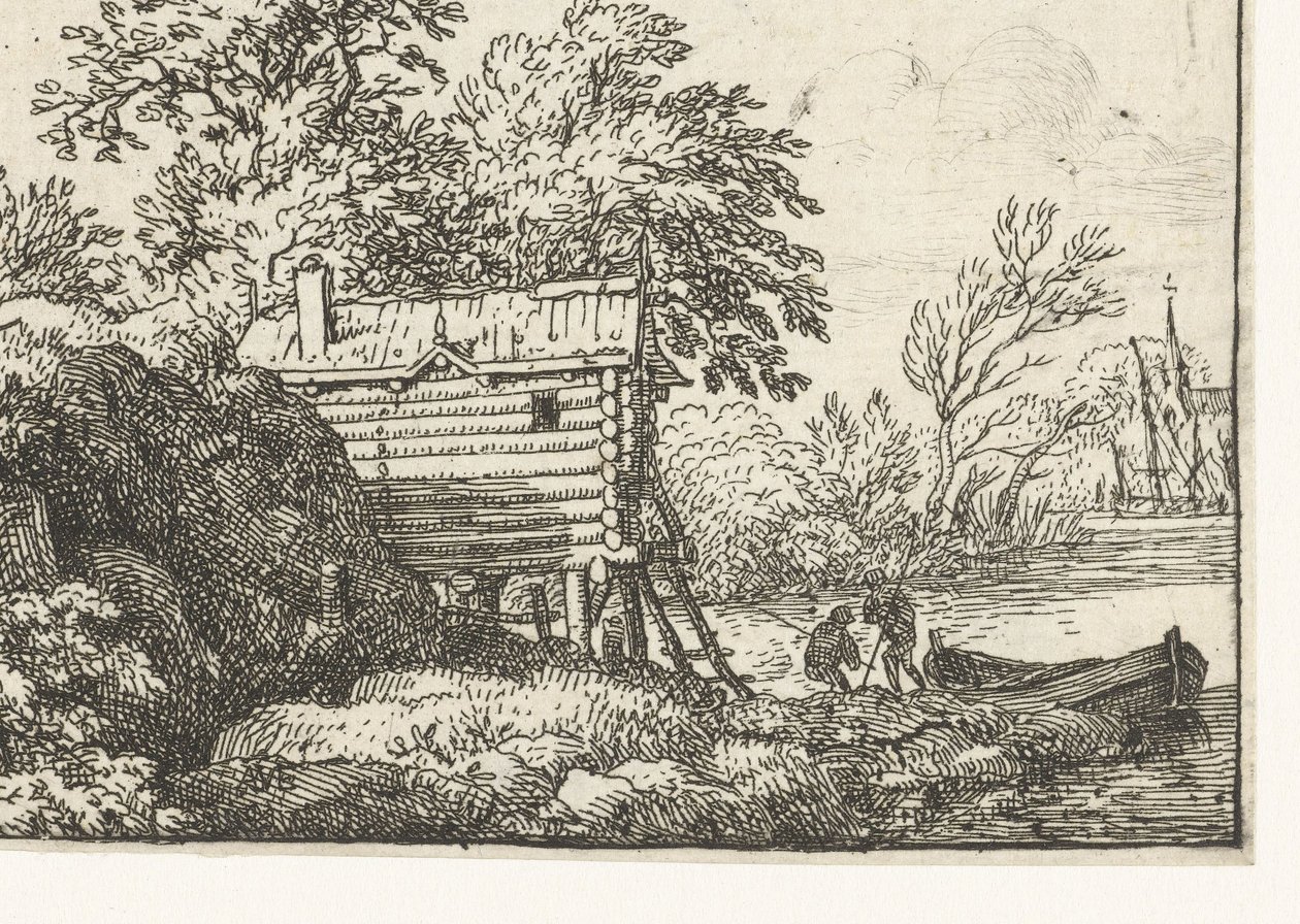 Paysage avec cabane de pêcheur - Allaert van Everdingen