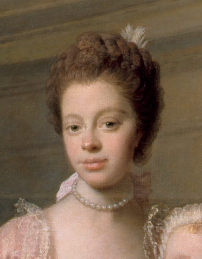 Reine Charlotte 1744-1818, avec ses deux fils aînés - Allan Ramsay