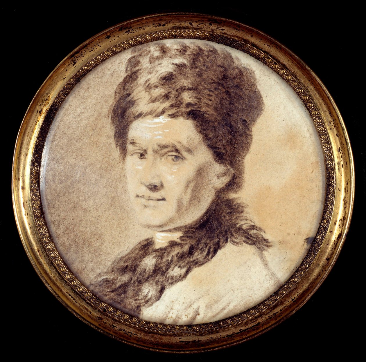 Portrait du philosophe suisse Jean Jacques Rousseau en costume arménien - Allan (after) Ramsay