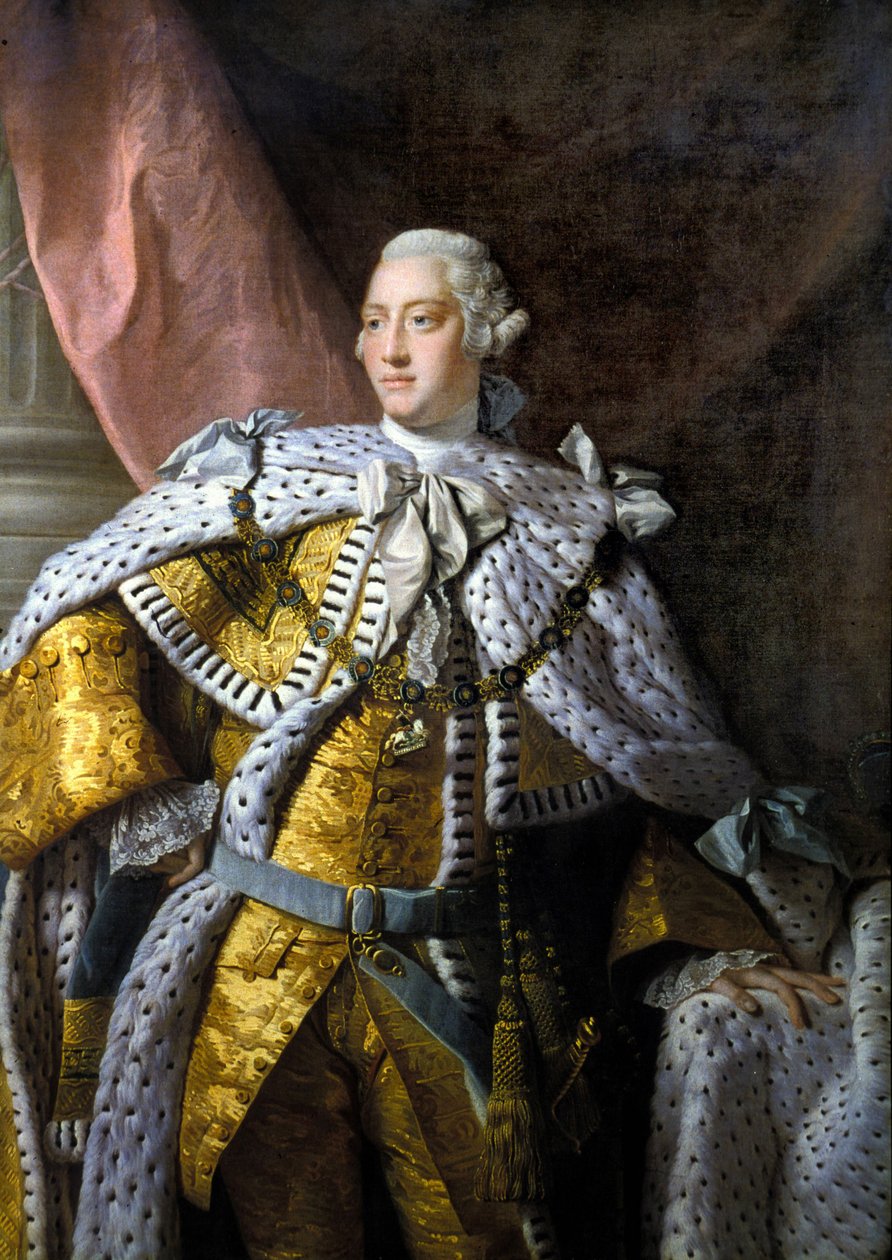 Portrait de George III (1738-1820). Peinture par Allan Ramsay - Allan Ramsay