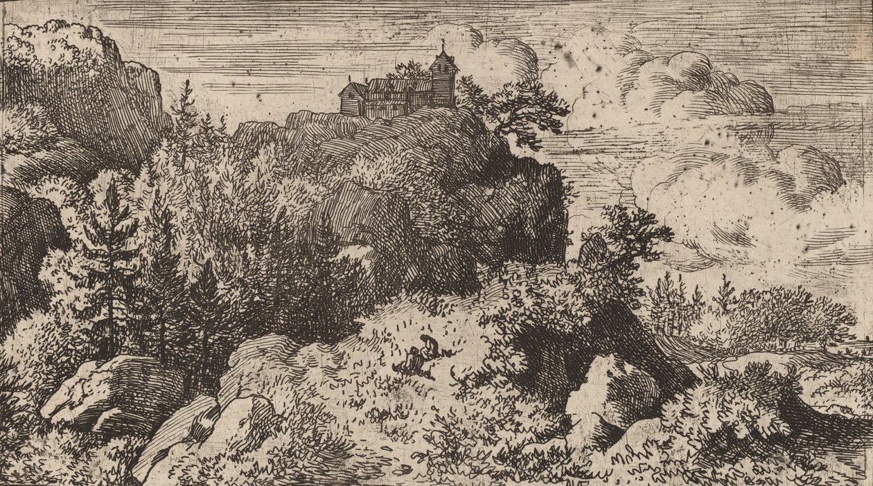 Sapin dans le défilé, probablement vers 1645-1656 - Allart van Everdingen