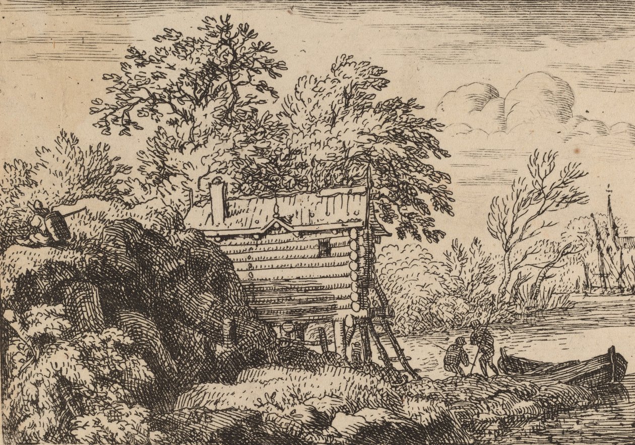Cabane de pêcheur - Allart van Everdingen