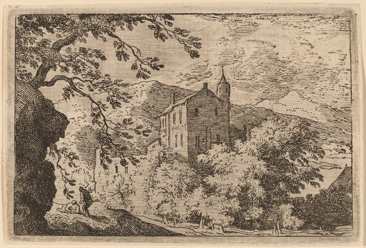 Grande maison avec une tourelle - Allart van Everdingen