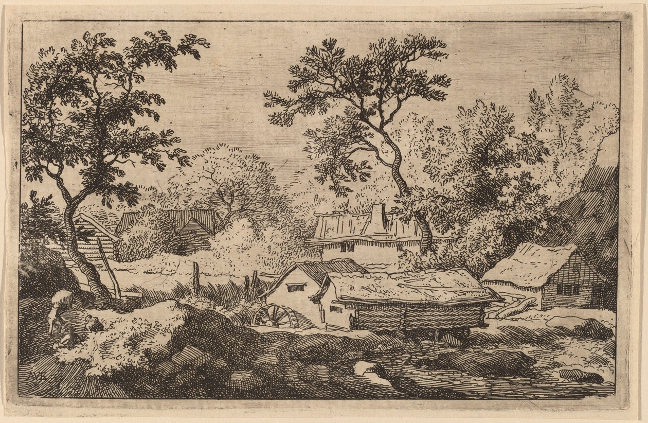Moulin sous une cascade - Allart van Everdingen