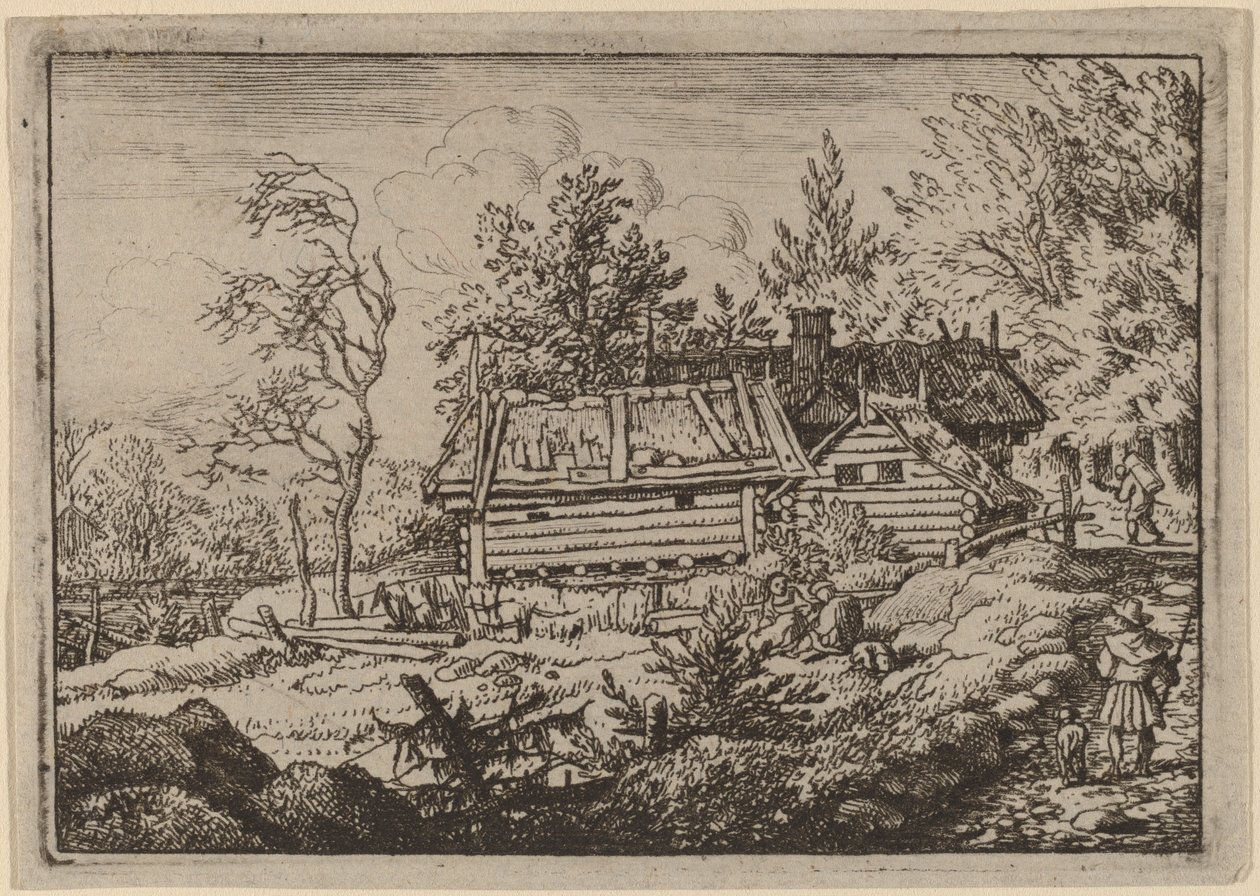 Pèlerin avec un chien - Allart van Everdingen