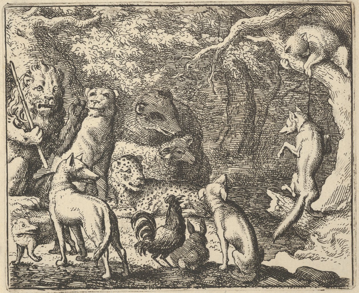 Renard demande la confession, 1650-75 - Allart van Everdingen