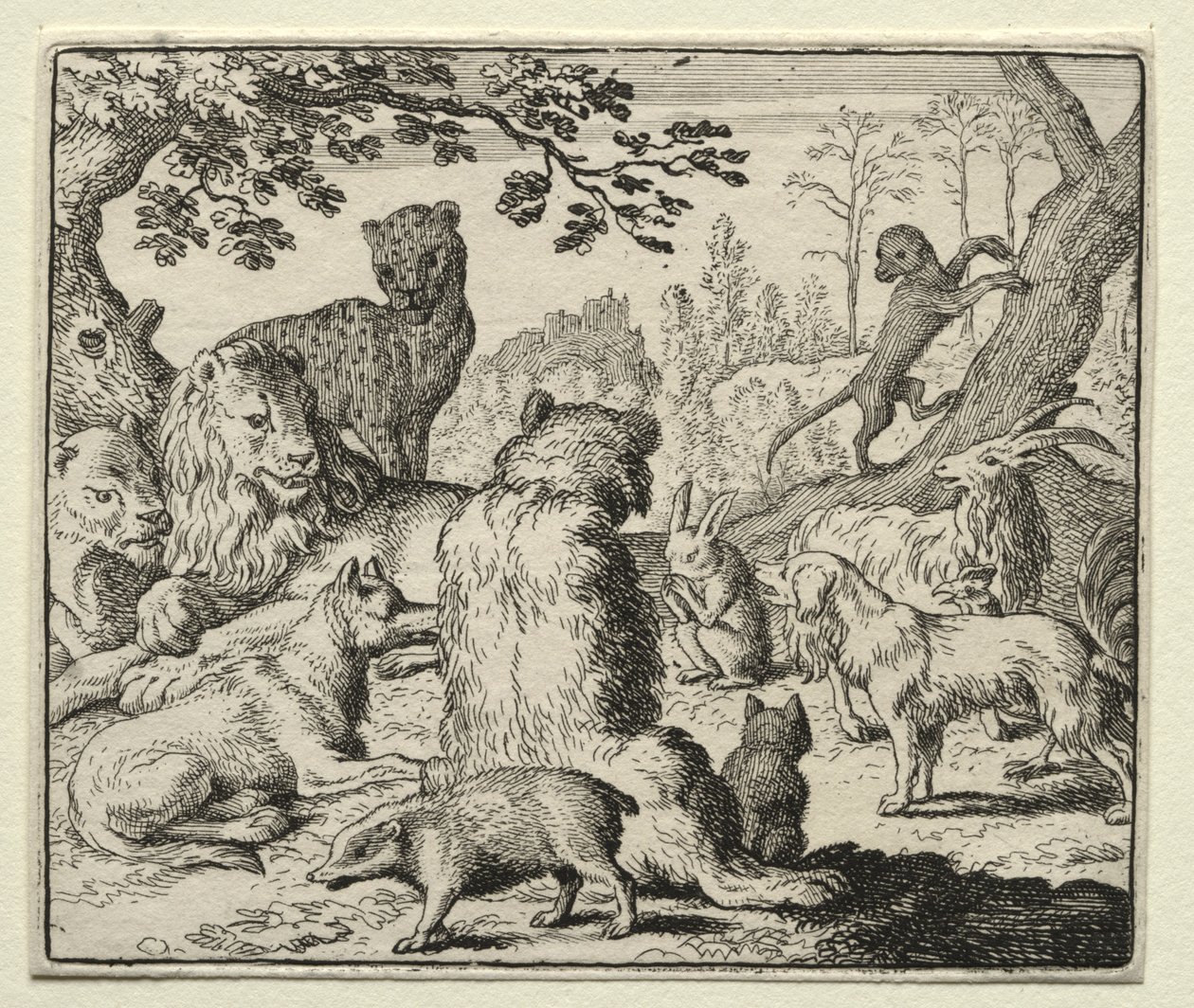 Reynard le Renard : Le Lion ordonne la recherche de Reynard - Allart van Everdingen