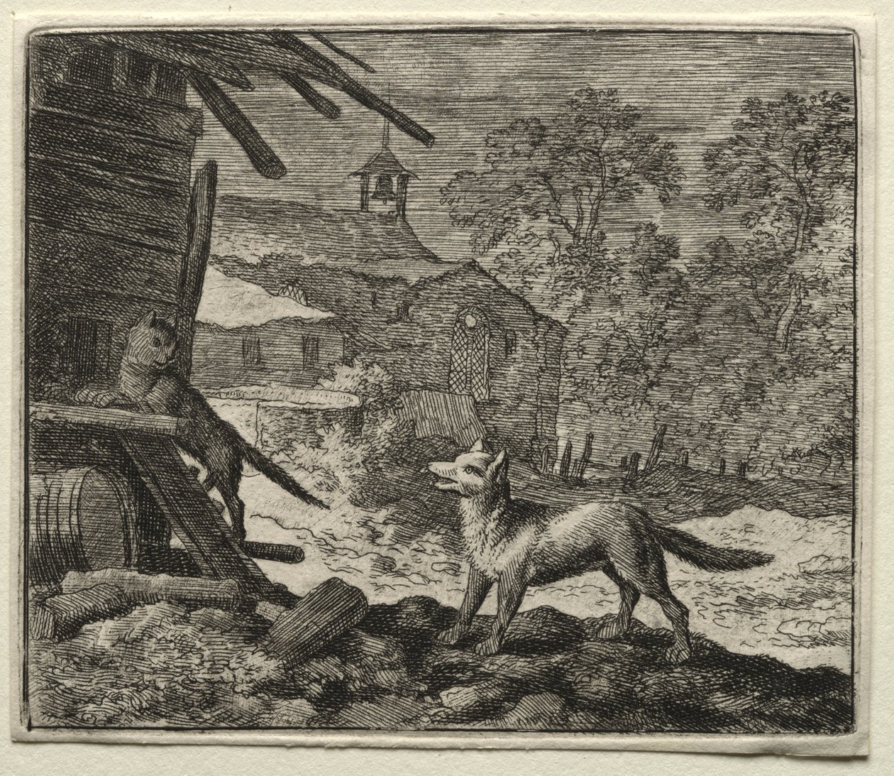 Renard le goupil : Renard trompe le chat - Allart van Everdingen