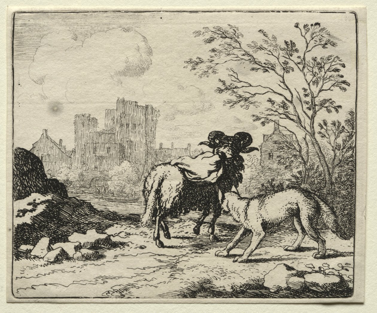 Renard le Renard : Renard envoie un paquet au Lion - Allart van Everdingen