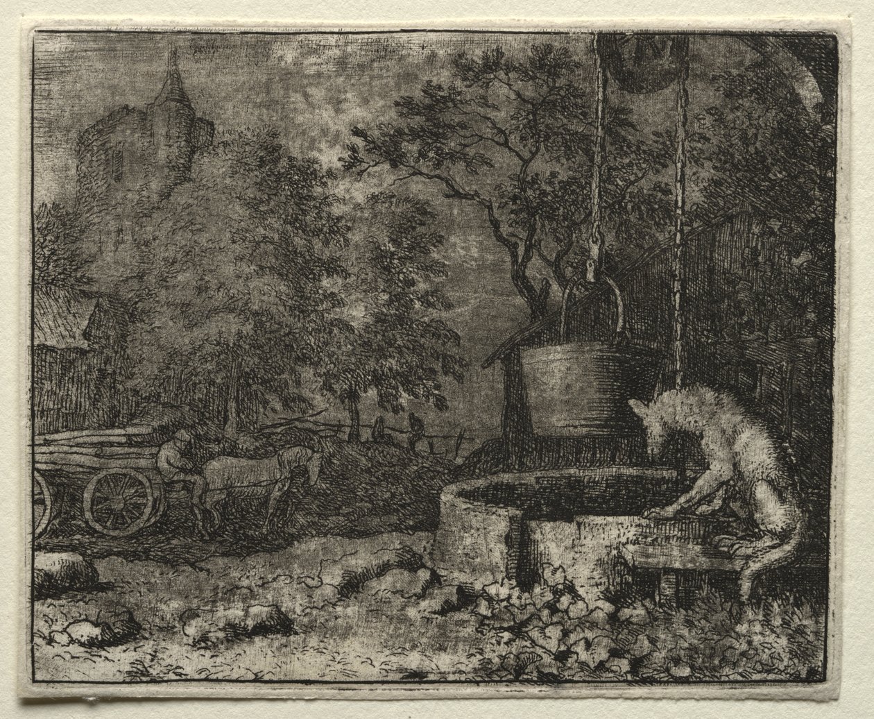 Renard le Goupil : Renard Trompe la Femme du Loup - Allart van Everdingen